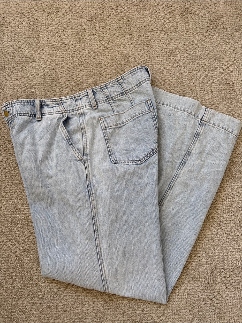 Talbots Light Blue Wide Leg Denim Jeans